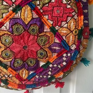 Vintage Embroidered Crossbody Bag